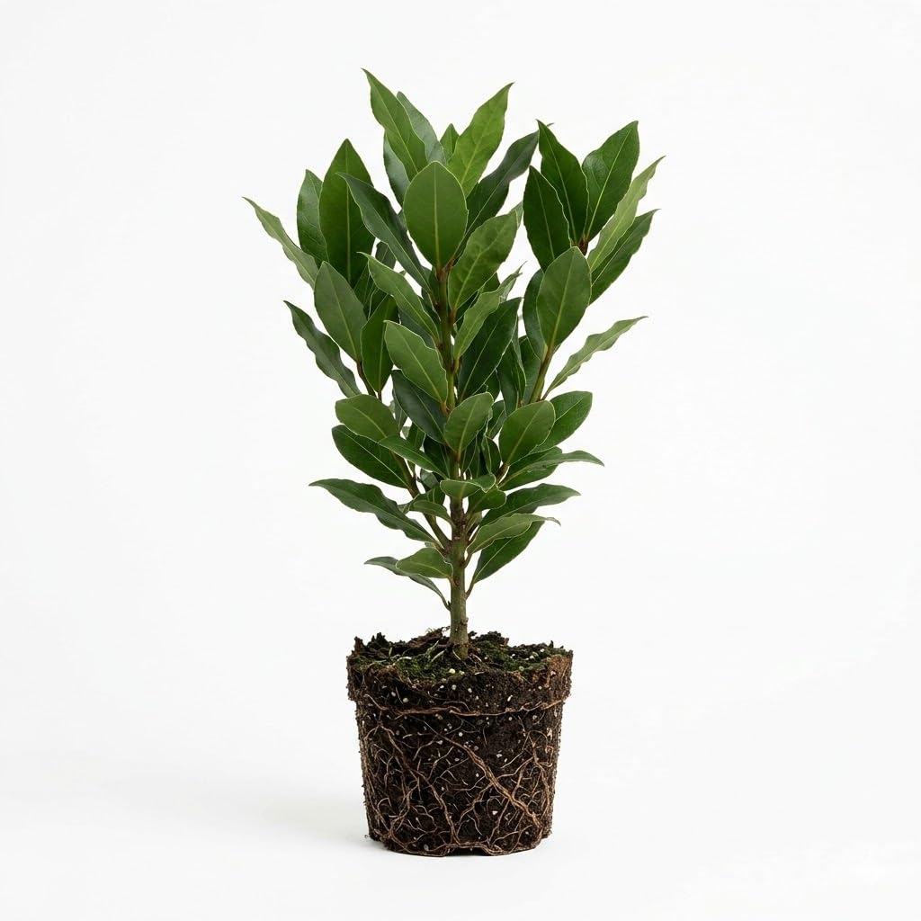 Bay Leaf Tree Live Plant 4–7 Inch Tall, Bay Laurel Herb Plant for Indoor or Outdoor Growing, Culinary Herb Tree for Garden