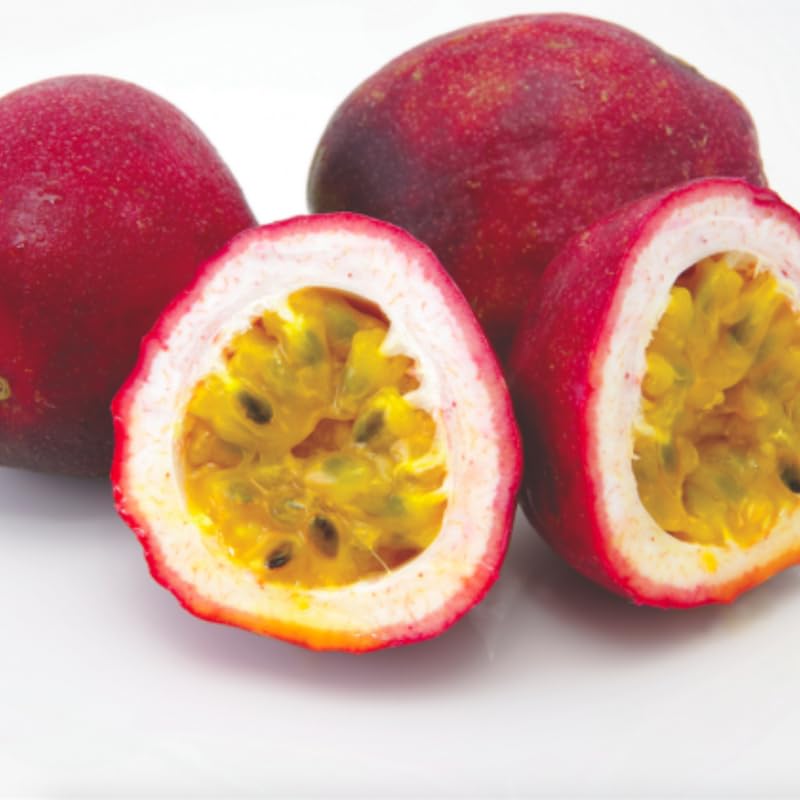 Red Passionfruit Tree Live Plant, Passion Fruit Vine Plant, 4-8 Inches Tall, Outdoor Planting, Very Fast-Growing Vines