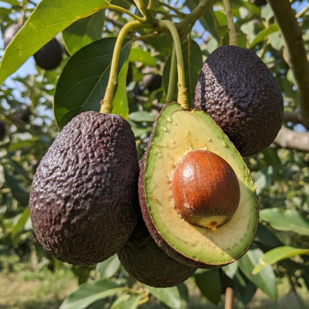 HASS Avocado Live Plant, Avocado Plant, Fruit Tree, Well Roots, 1-2 Feet Tall in 3 Gallon Pot for Planting
