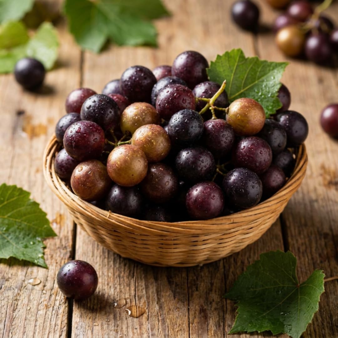 Muscadine Grape Vines Live Plant, 20–24 Inches Tall, Sweet Grapes, Hardy Fruit Vine for Trellis and Backyard Growing, No Ship to CA