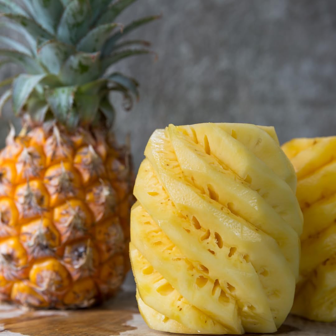 Set 2 Pineapple Plants Live, Sweet Pineapple Shrubs, Tropical Fruit, 4 to 8 Inch Tall for Planting Outdoor (Elite Gold)