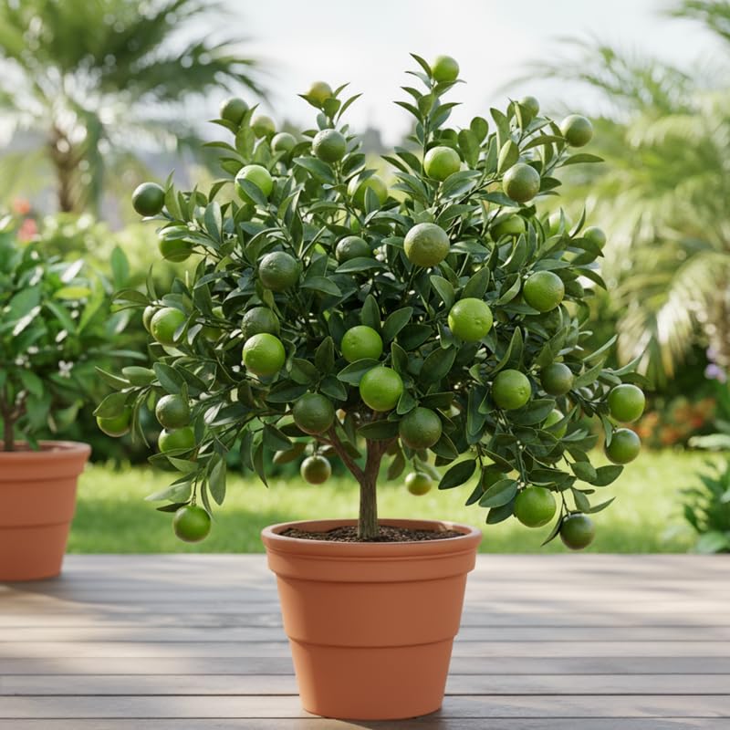 Calamansi Tree Live Plant, Sour Citrus Tree for Outdoor Planting, Calamondin Tropical Plant 2-3 Ft Tall in 5 Gallon Pot