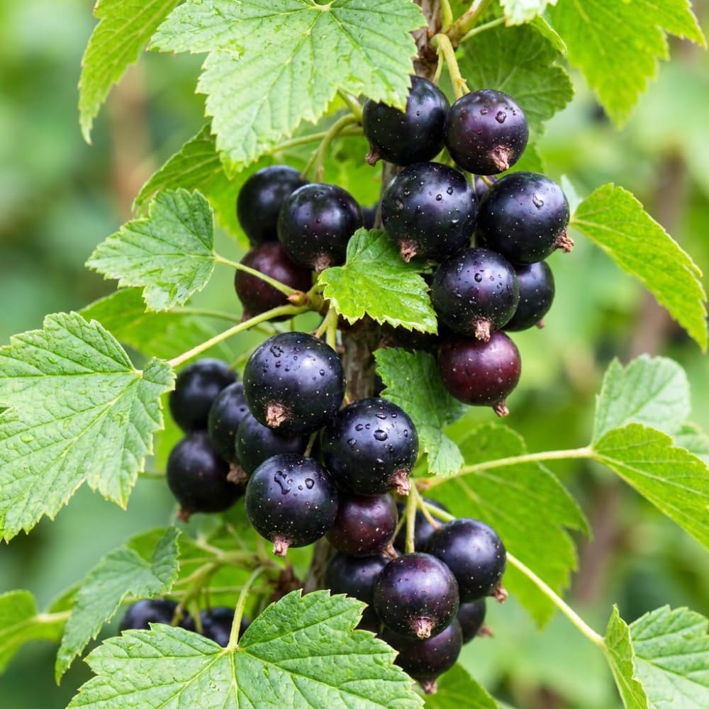 Consort Currant Plant Live, Currant Bush, Fruit Bearing Berry, 3-6" Tall