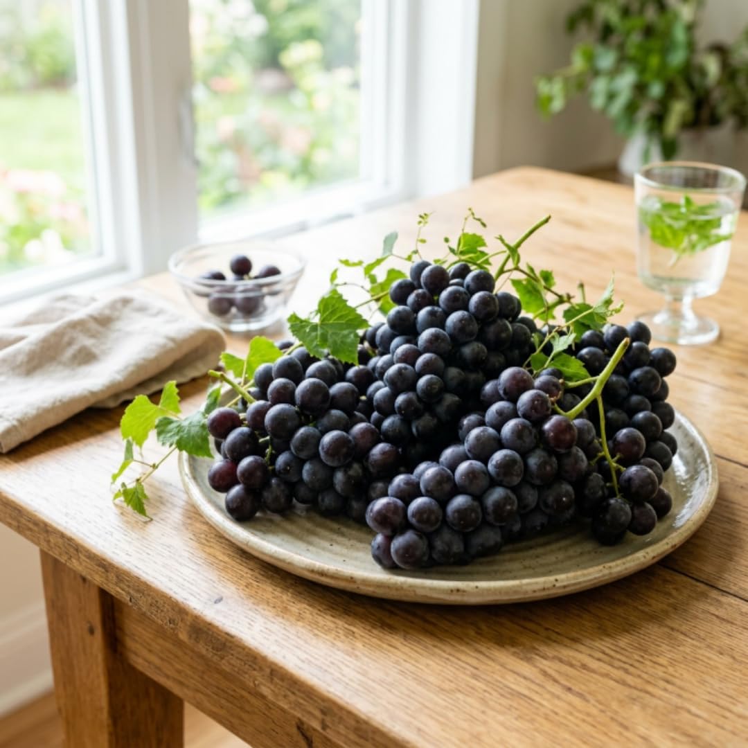 Muscadine Grape Vines Live Plants, Grape Plants Live for Planting, 1 Gallon Pot, 20-24 Inc Tall, Sweet Grapes for Patio and Outdoor Garden, No Ship to CA