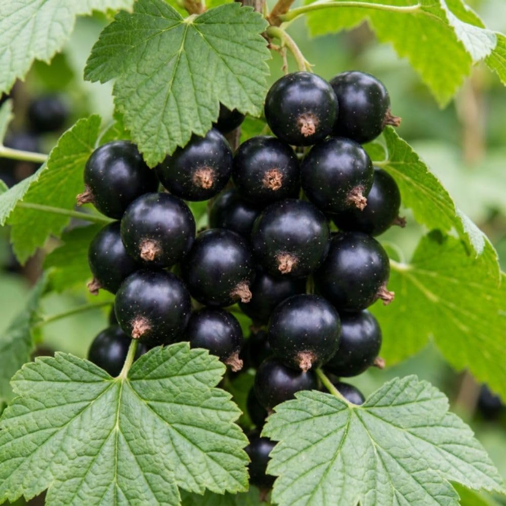 Hardy Black Currant Plant Live Bare Root 6-12 Inches Tall