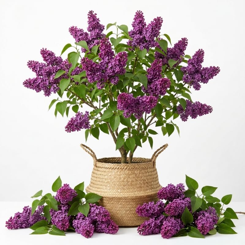 Lilac Live Plant, Syringa Flowering Shrub, 6"+ Tall