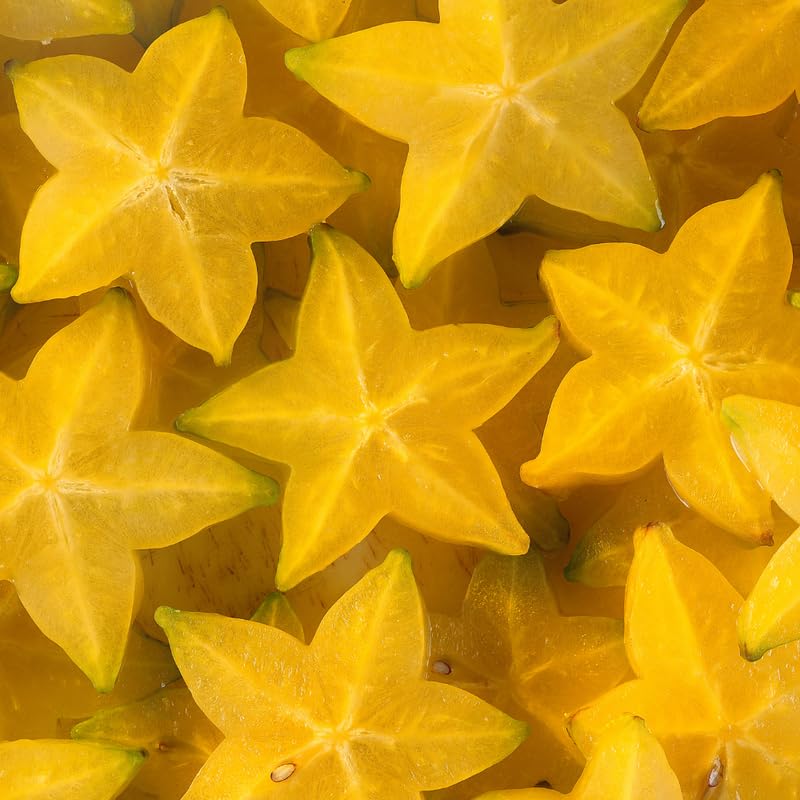 Starfruit Tree Live Plant, 1 Gallon Pot, Starfruit Tropical Fruit Tree for Outdoor Planting, No Ship to CA