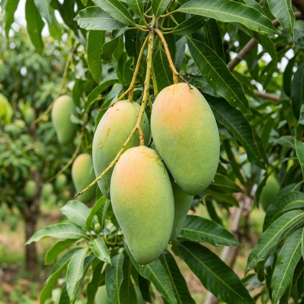 Mango Trees Live Plants, Sweet Mango Tree, 3 Gallon, 2-3 Feet Tall, Tropical Fruit Tree for Outdoor Garden, No Ship to CA