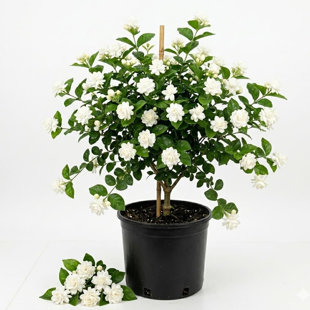 Jasmine Plant Live, Grand Duke Jasmine Live Plant, 3 Gallon Pot, 2-3 Feet Tall, Fragrant Flower Bush Gardening Outdoor