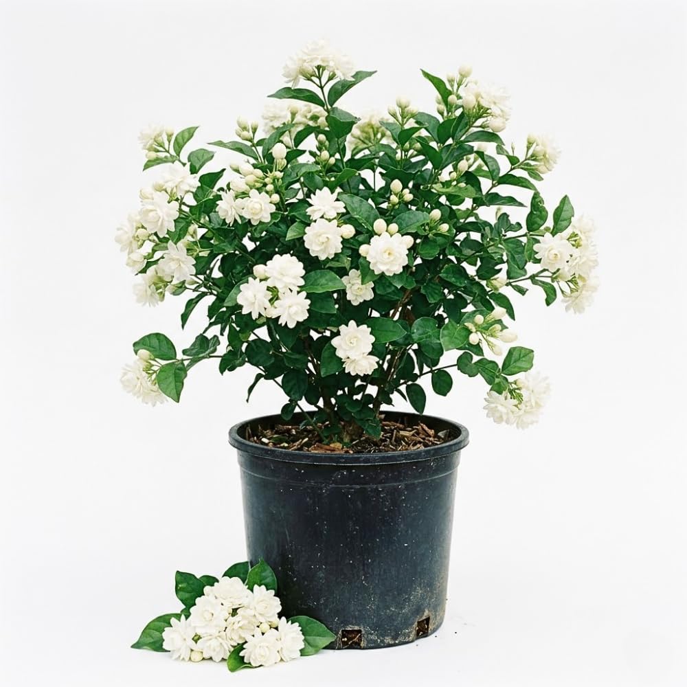 Jasmine Plant Live, 2-3 Feet Tall in 3 Gallon Pot, Jasmine Plant Live, Perennial White Flowers Plants for Growing, No Ship to CA (Duke Jasmine)