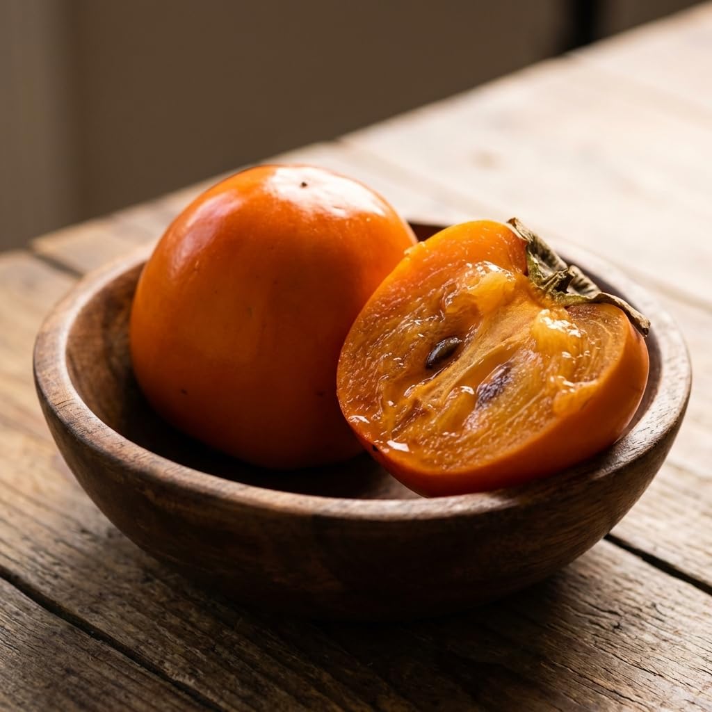 Persimmon Tree Plant Live in Quart Pot, Sweet Persimmon Tree Well Rooted 6-12 Inches, Hardy Fruit Tree for Planting, Winter Dormant