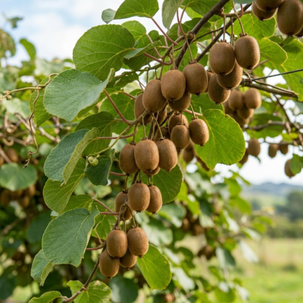 Male Hardy Kiwi Live Plant, Fruit Vine, 4-8 Inch Tall