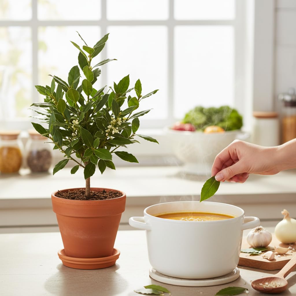 Bay Leaf Trees Live Plants, Bay Laurel Live Plant, Laurus Nobilis Plants for Outdoor Growing 4-6 Inches
