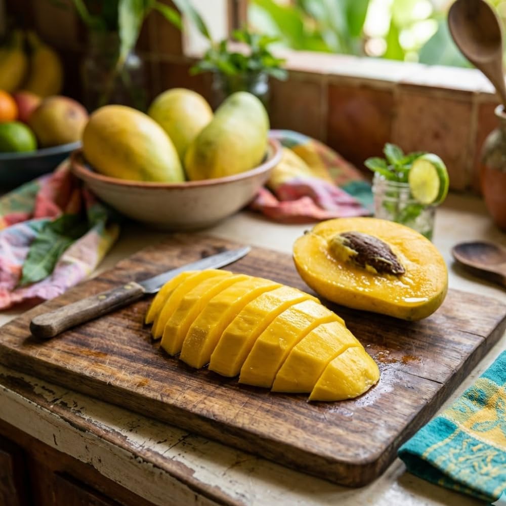 Mango Trees Live Plants, Thai Elongated Mango Tree, 3 Gallon, 2-3 Feet Tall, Tropical Fruit Tree for Outdoor Garden, No Ship to CA