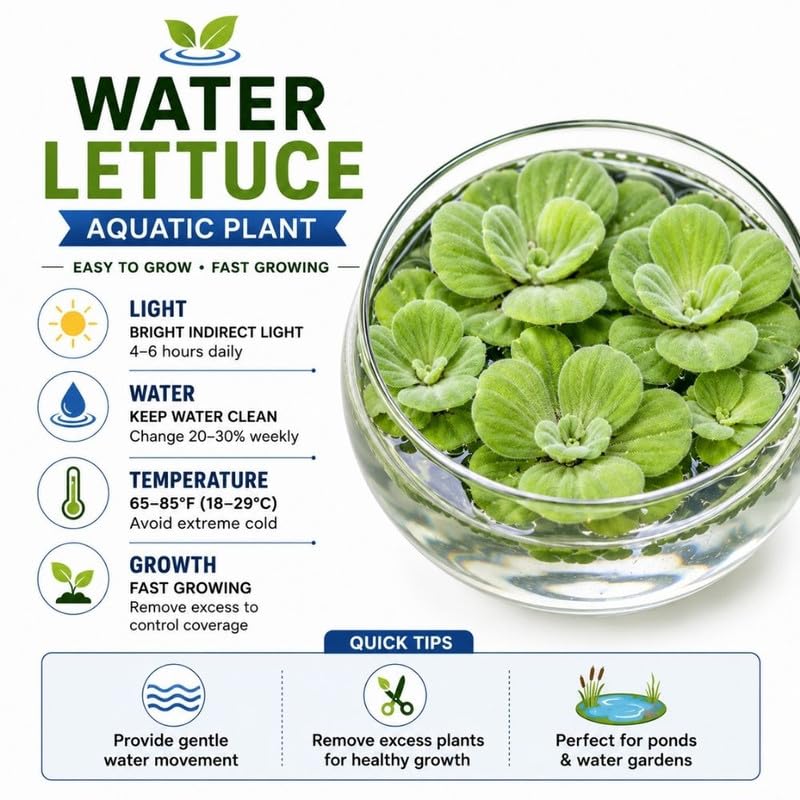 Water Lettuce Live Plant - Large Floating Water Lettuce Plant