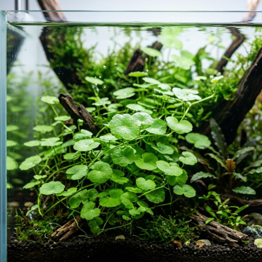 Pennywort Plant, Aquatic Plants, Aquascaping Green Foliage Selection