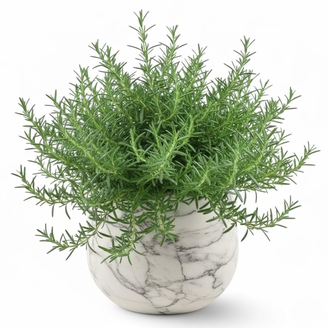 3 Starter Blue Rosemary Plants Live for Indoor Outdoor Planting, Cold Hardy, 4-6" in Tall