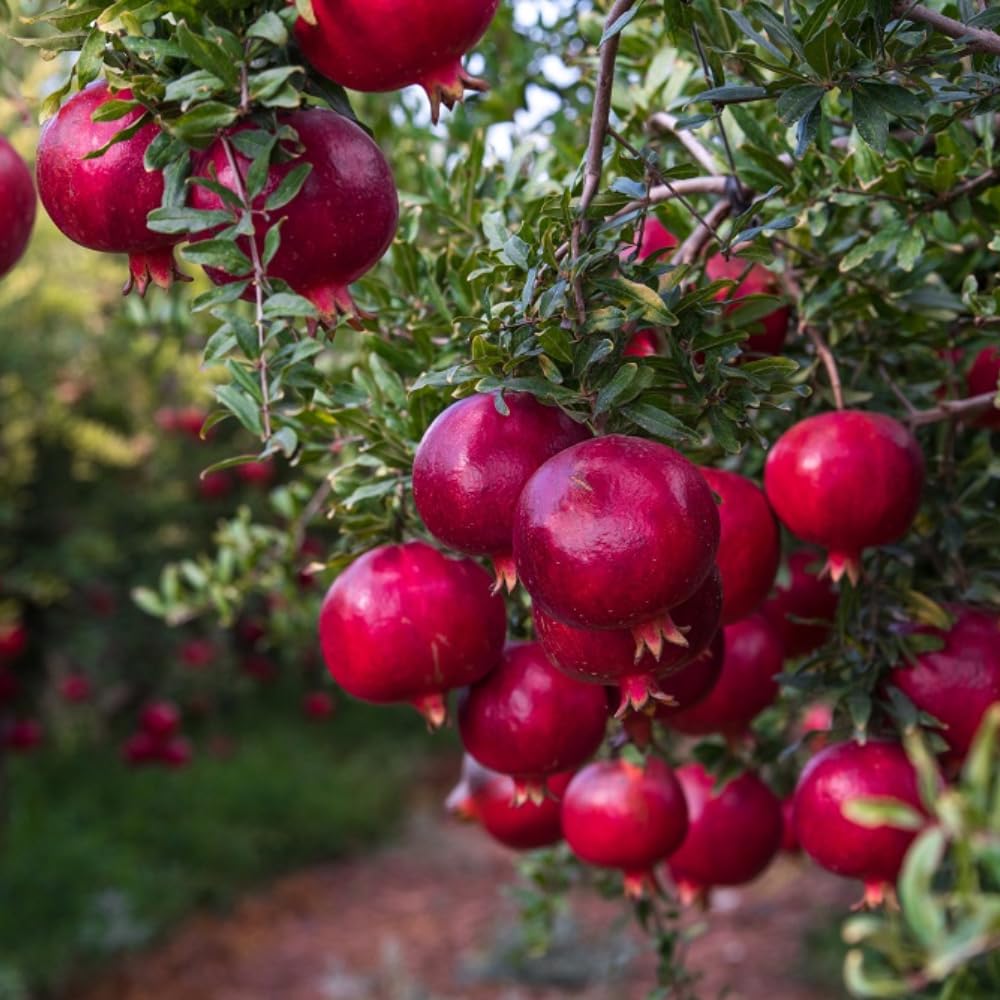 Pomegranate Tree Live Plant Hardy Pomegranate Plant Live Gardening, 3 Gallon Pot, No Ship to CA