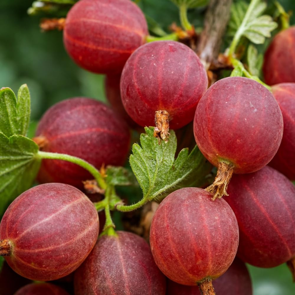 Jeanne Gooseberry Live Plant, Fruit Shrub, 5-8 Inch Tall
