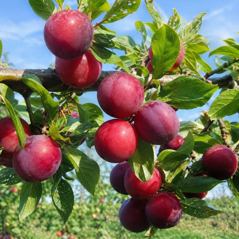 12 Plum Plant Live Cuttings, Fruit Tree Propagation