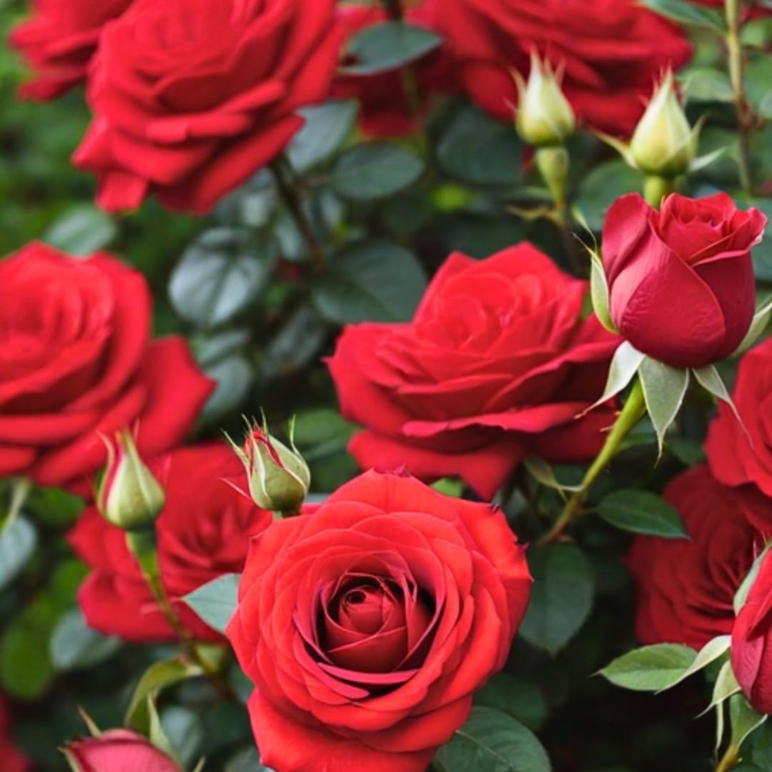 Live Red Rose Plant for Planting, Hardy Flowering Plant, Rose Flowering Shrub in 3 Gallon Pot for Containers, Landscapes, and Backyard Gardens, No Ship to CA
