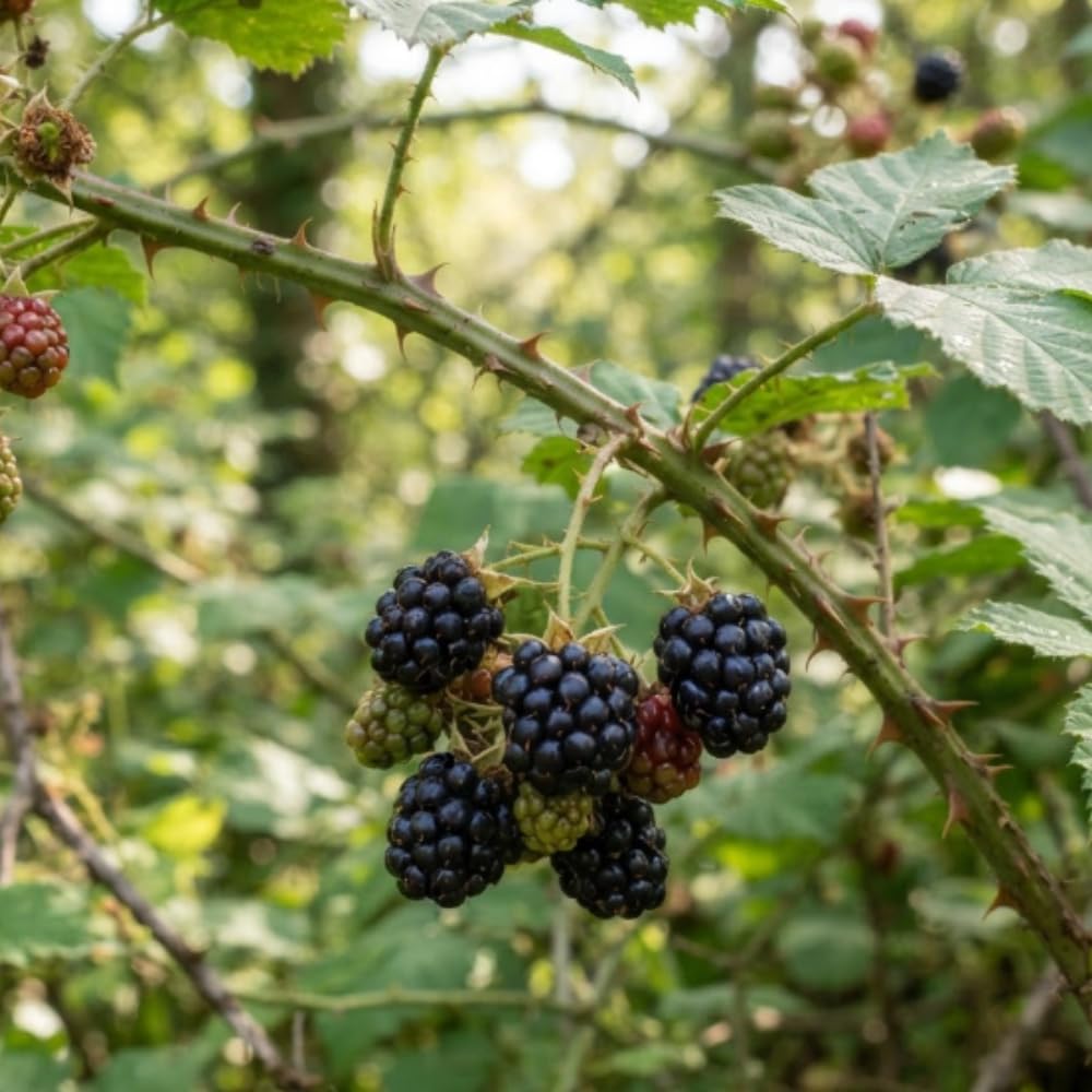 BlackBerry Live Plant, BlackBerry Fruit Tree, 4-8 Inch Tall
