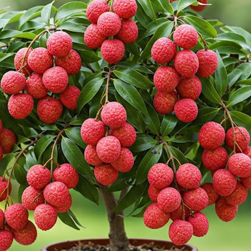 Sweetheart Lychee Live Plant, Lychee Tree Airlayered for Planting Outdoor in 3 Gallon Pot, No Shipping to CA