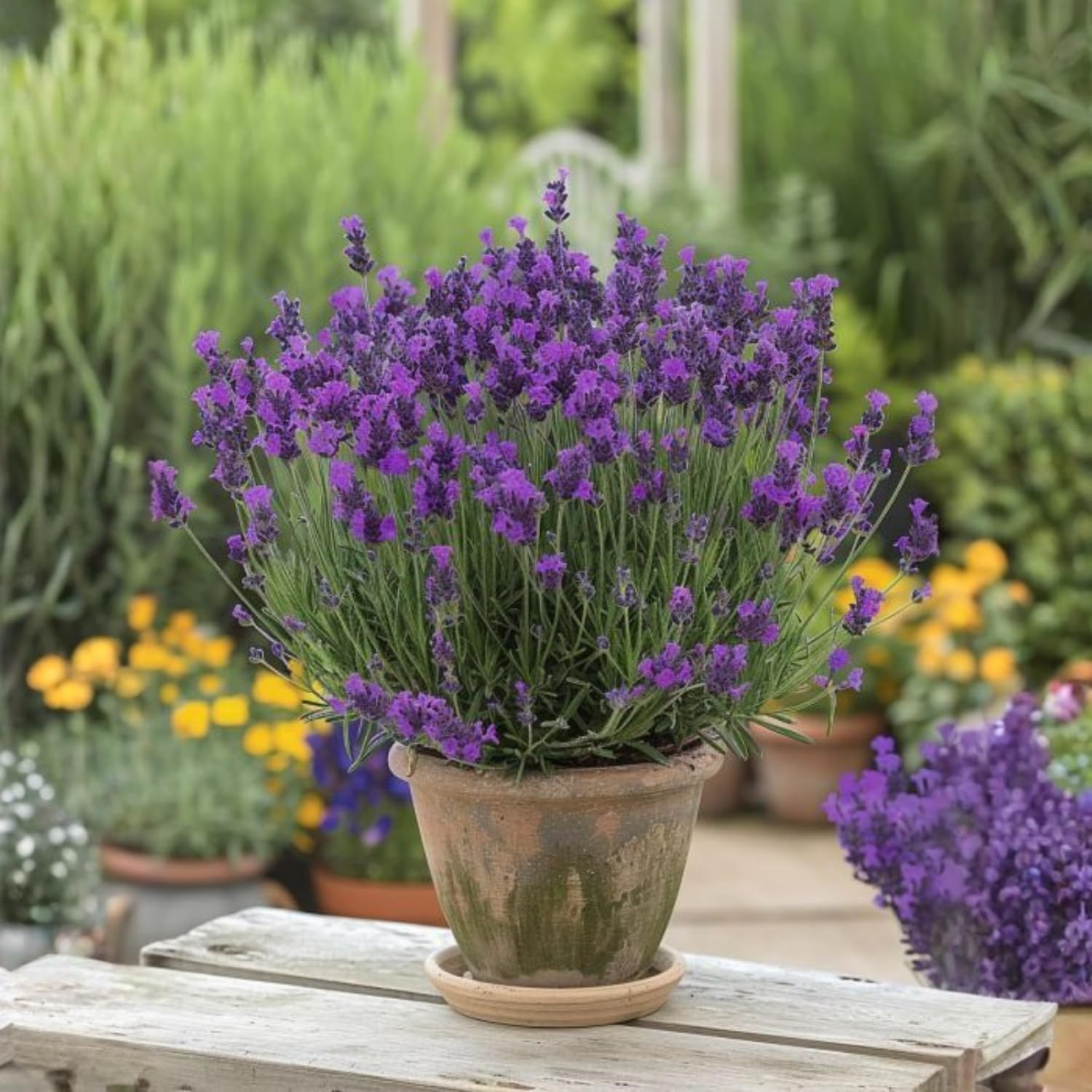 4 Mix Herb Plants Live, Edible and Fragrant Herb Assortment 4-8'' Tall (Lemon Balm, Mint, Rosemary, Other Assorted Herbs), Fresh Herbs for Containers and Gardens, No Pot