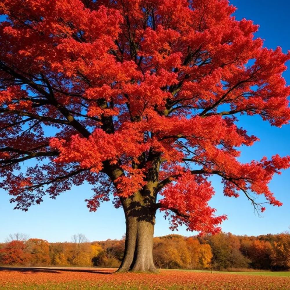 Oak Tree Live Plant, Oak Shades Tree in Quart Pot, Dormant in Winter, 6-12'' Tall, Ready to Grow Seedlings (Red Oak)