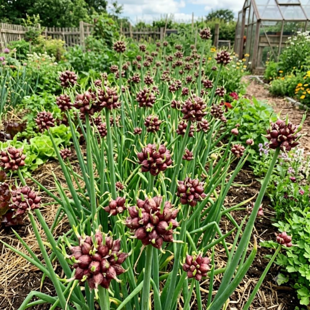10 Egyptian Walking Onion Live Plants, Well Rooted, 2 Year Old