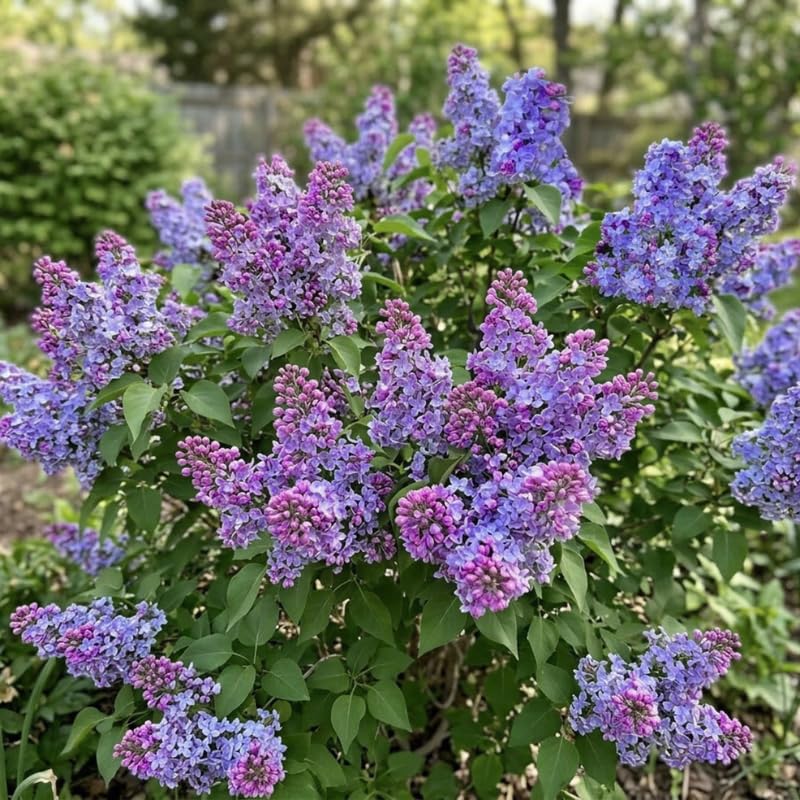 Light Blue Lilac Live Plant, Syringa Flowering Shrub, 6"+ Tall