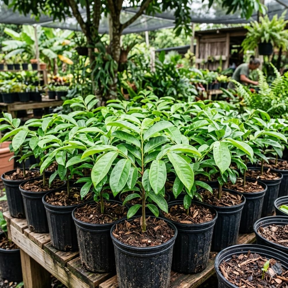 Soursop Tree Live Plant, Annona Muricata, Large Soursop Guanabana Tree in 3 Gallon Pot, 2 to 3 Feet Tall, Sweet Fruit Trees for Edible Garden, No Ship to CA