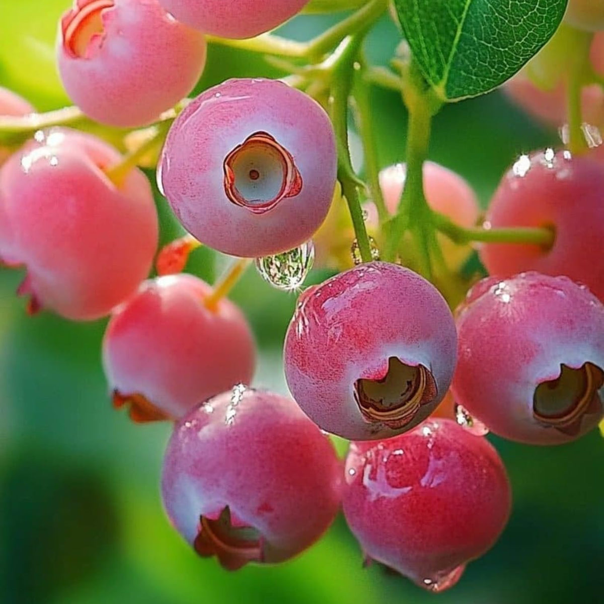 1 Blueberry Bush Live Plant, Blueberry Plant Live for Planting Outdoor, 5-9 Inch Blueberry Fruit Trees, No Pot (Pink Lemonade Blueberry)