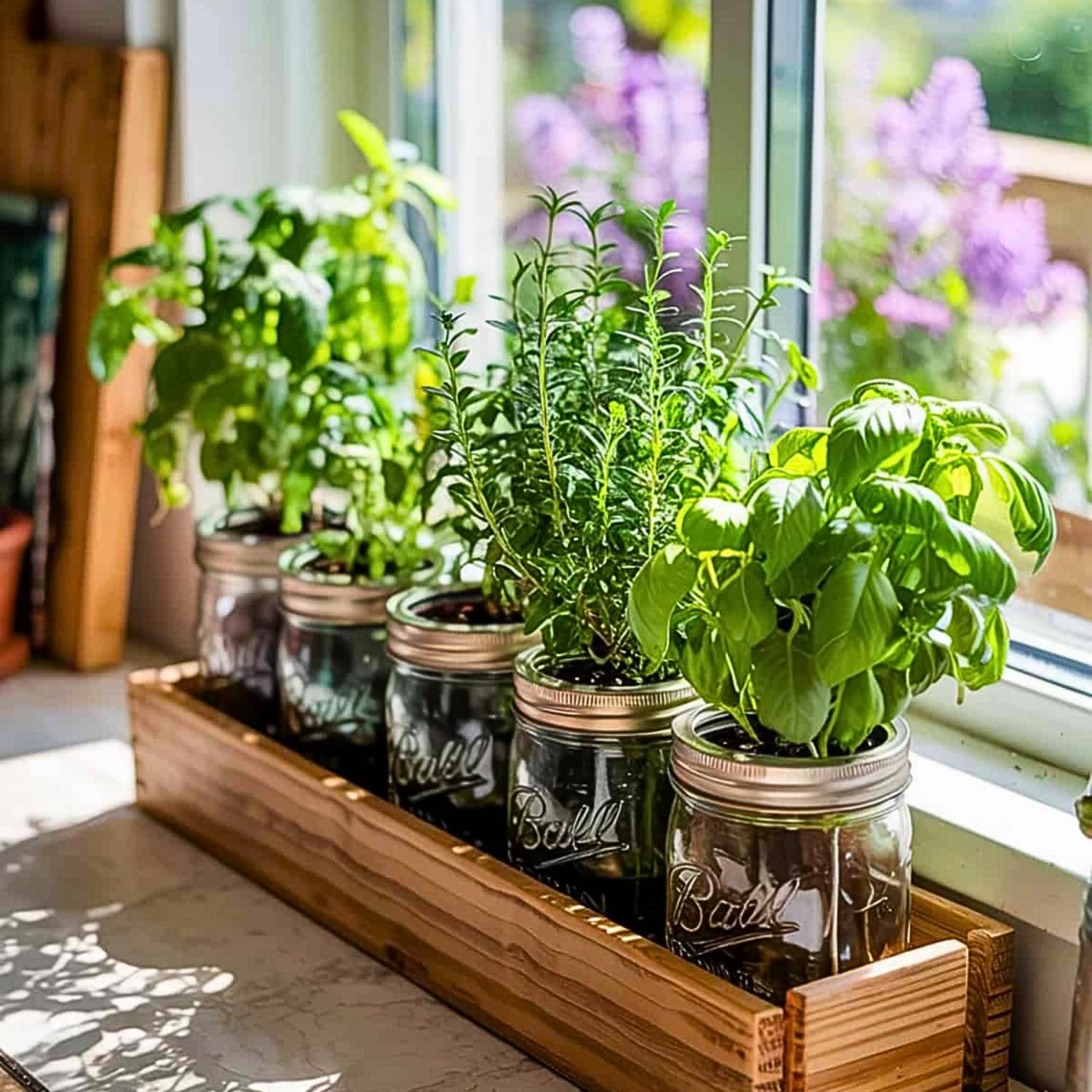 Set of 3 Assorted Herb Plants Live, Well Rooted Herbs Plant 4-7'' Tall, Including Rosemary, Lemon Balm and Additional Varieties, Herb for Culinary and Outdoor Planting