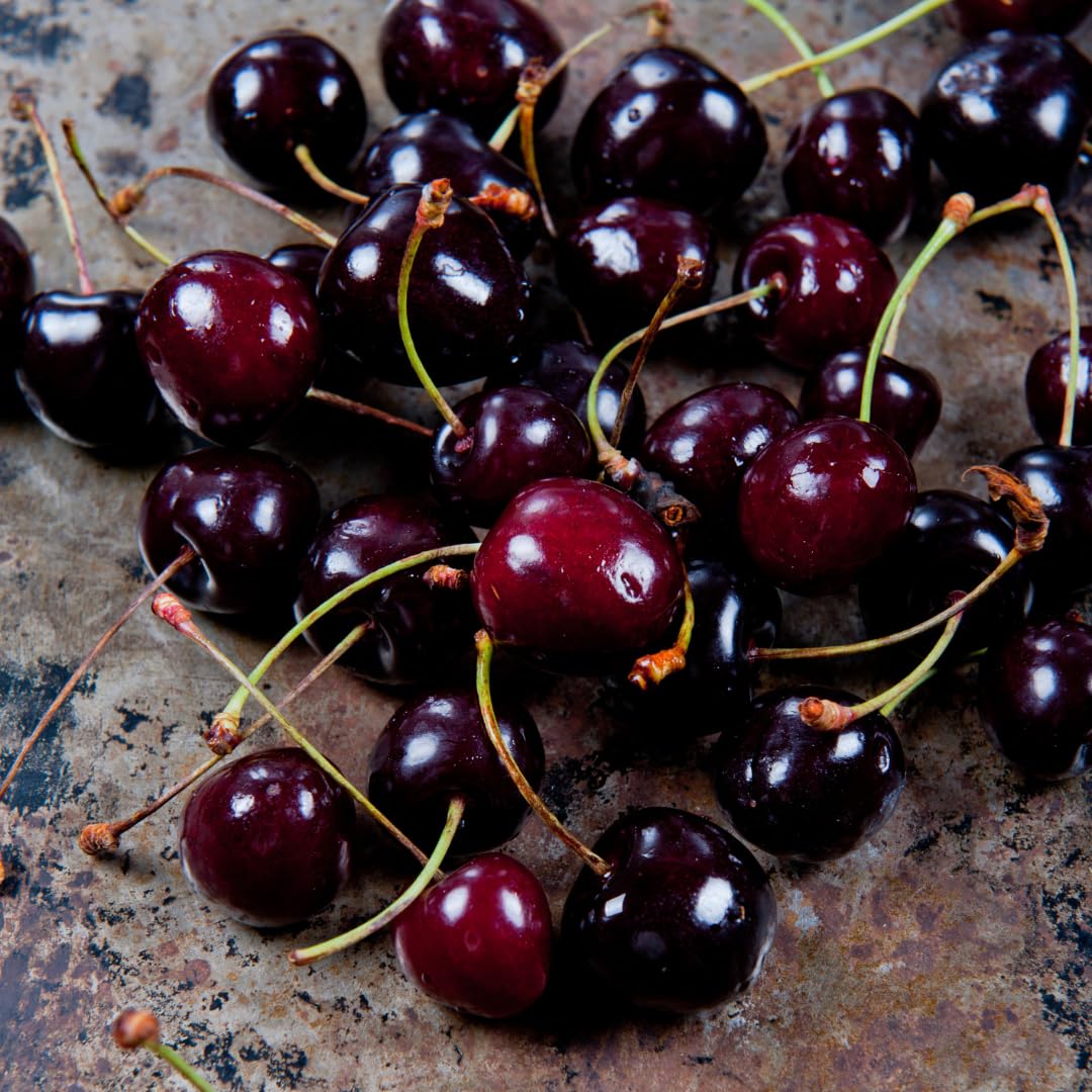 Cherry Tree Live Plant, Sweet Cherry Fruit Tree, Cold Hardy Outdoor Garden Tree, 3–4 Feet Tall in 3 Gallon Pot, Ready to Grow, No Ship to CA (Black Cherry)