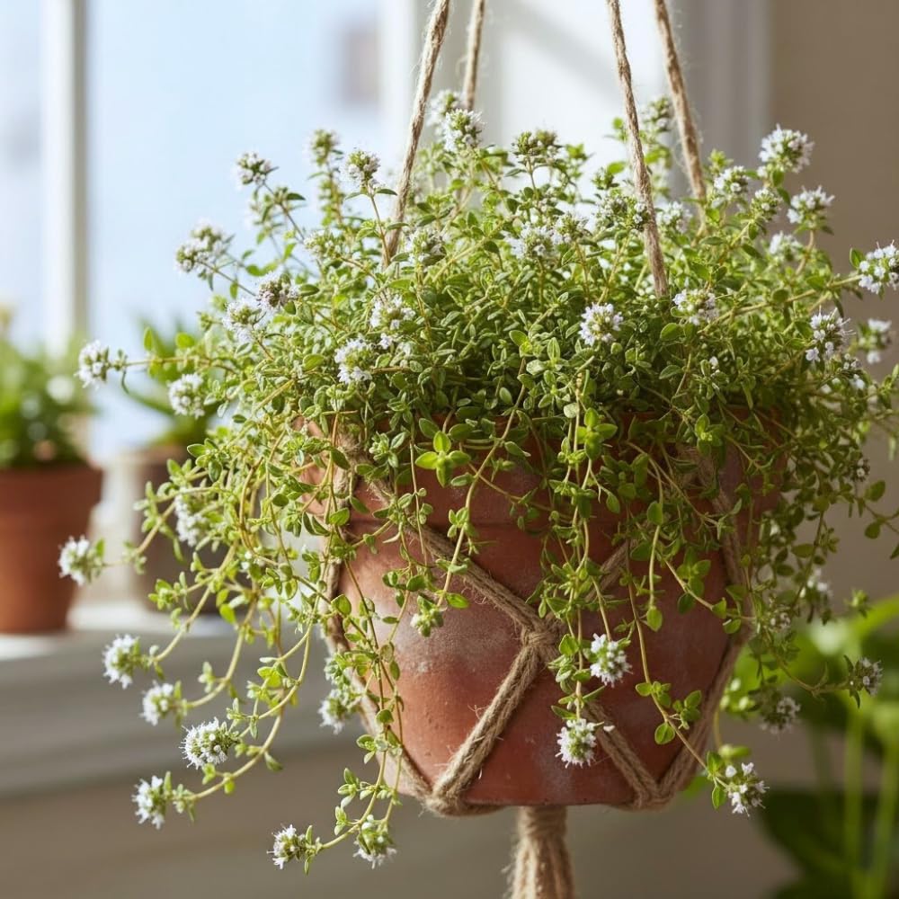 Set 2 Lemon Thyme Plants Live, Live Lemon Thyme Herbs, 4 to 6 Inches Tall, Edible and Fragrant Herb for Patio and Garden