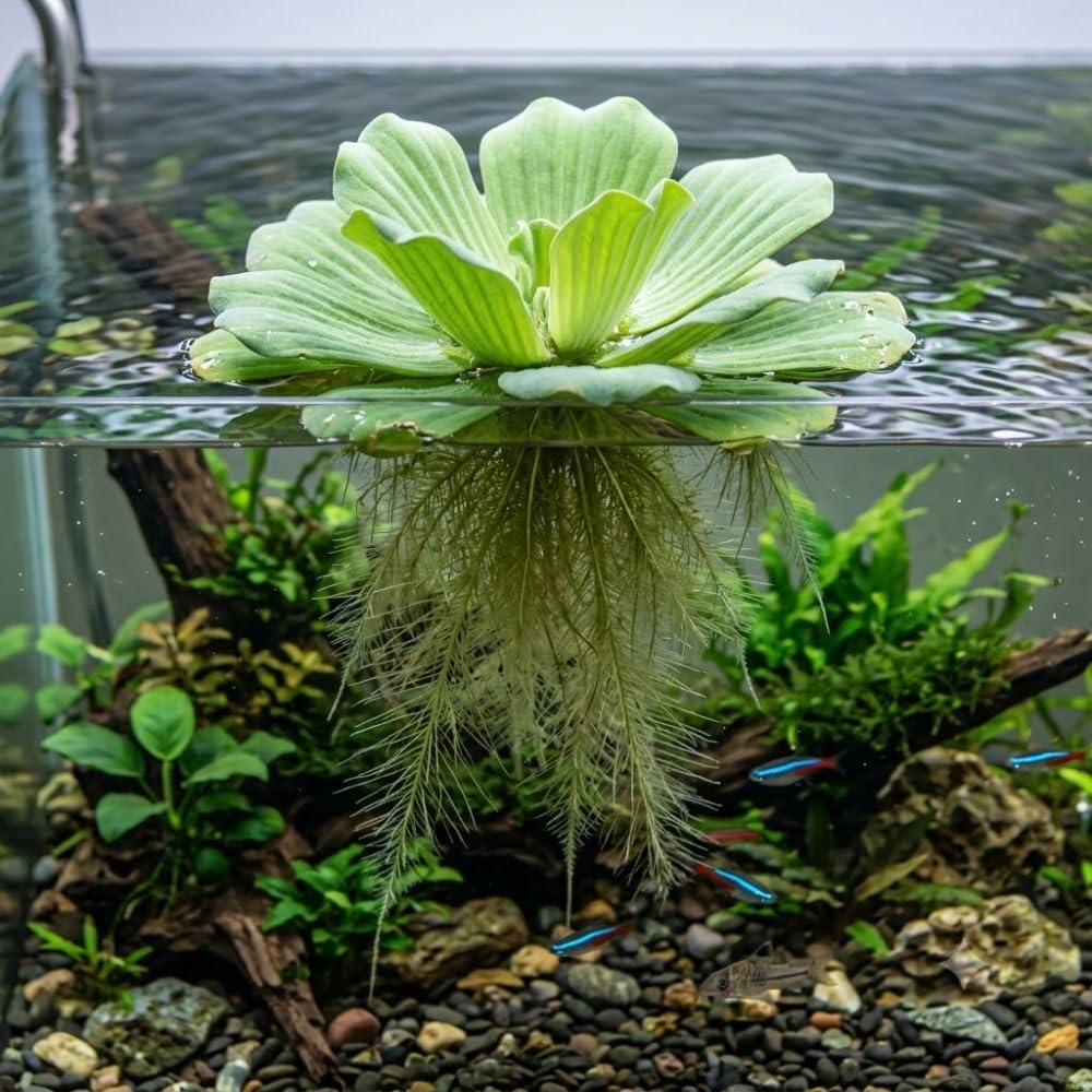 2 Water Lettuce Live Floating Freshwater Plant