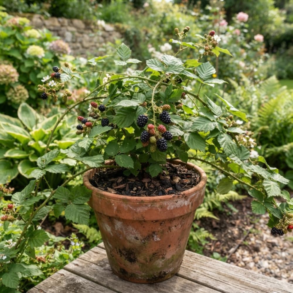 BlackBerry Live Plant, BlackBerry Fruit Tree, 4-8 Inch Tall