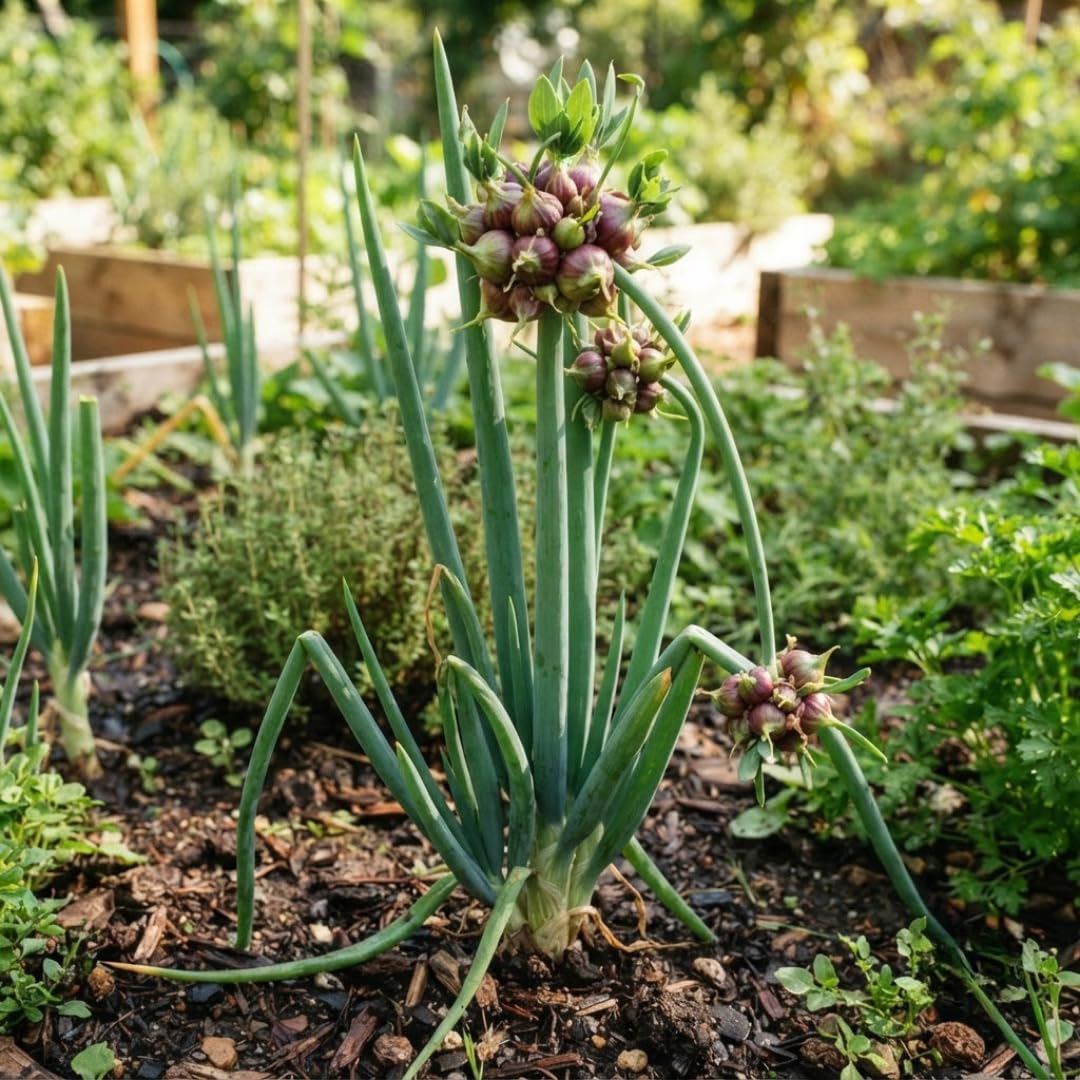 10 Walking Onion Bulbs, Egyptian Tree Onion Topsets, Perennial Vegetable