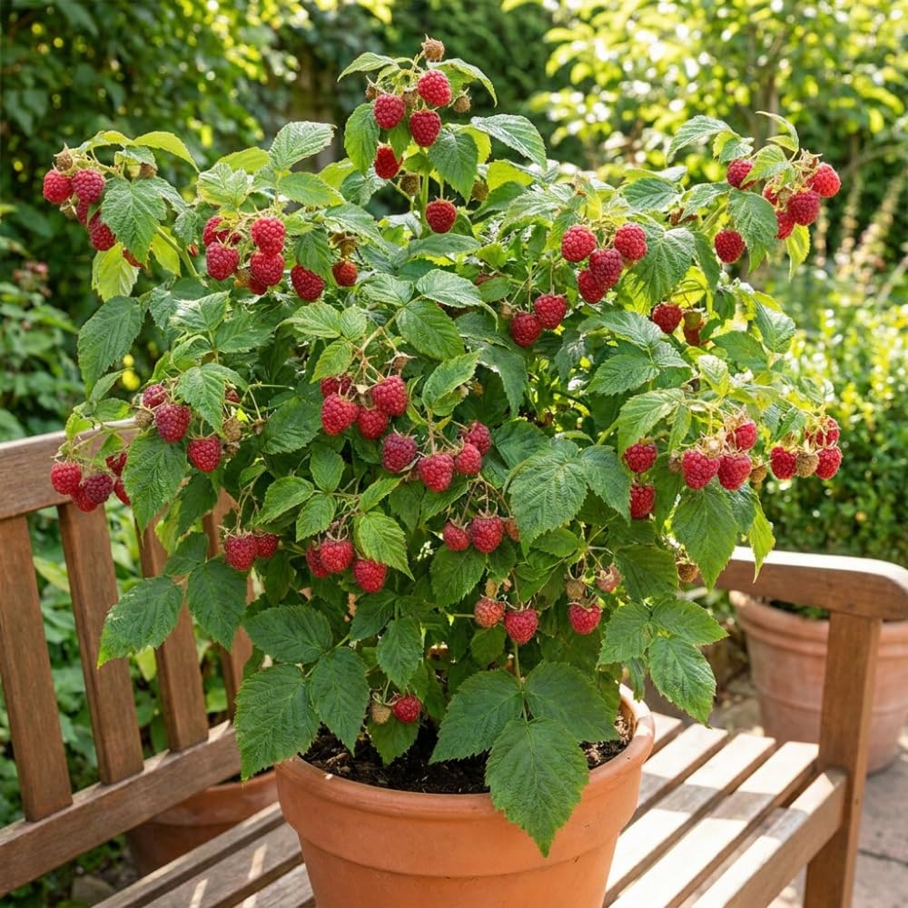 Red Raspberry Plant Live, Sweet Raspberries Fruit Tree, 3-6 Inch Tall