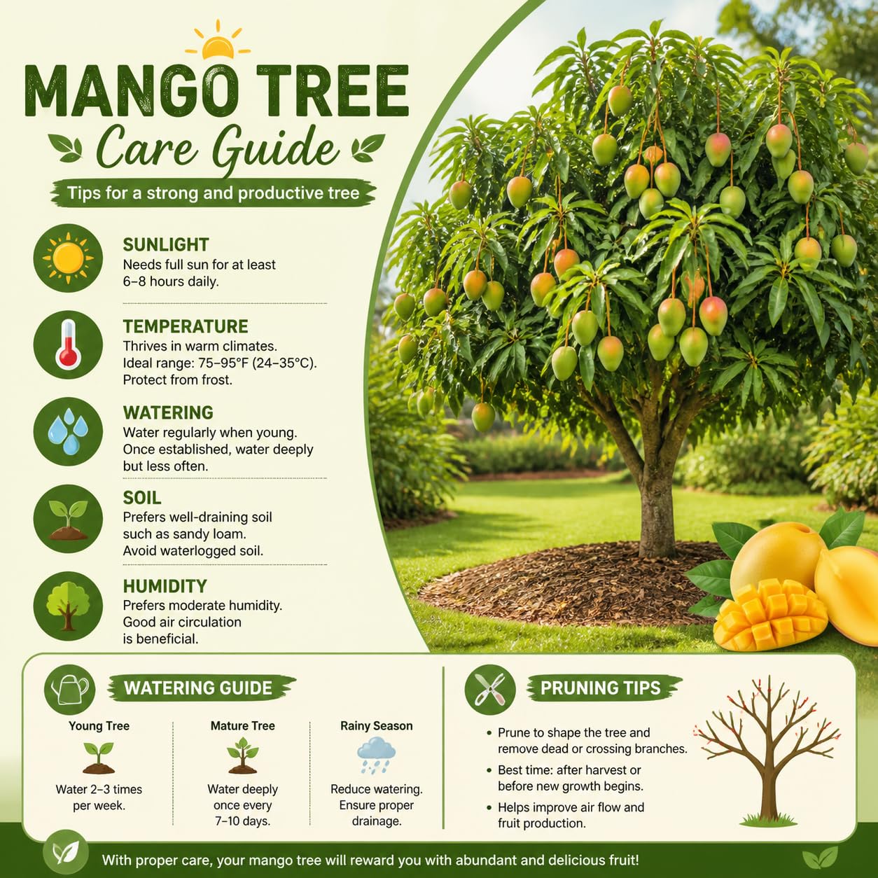 Mango Tree Live Plant 2.5-3 Ft Tall, Tropical Fruit Tree for Garden Planting, Outdoor Mango Plant in 5 Gallon Pot, No Ship to CA (Red Yellow Mango)