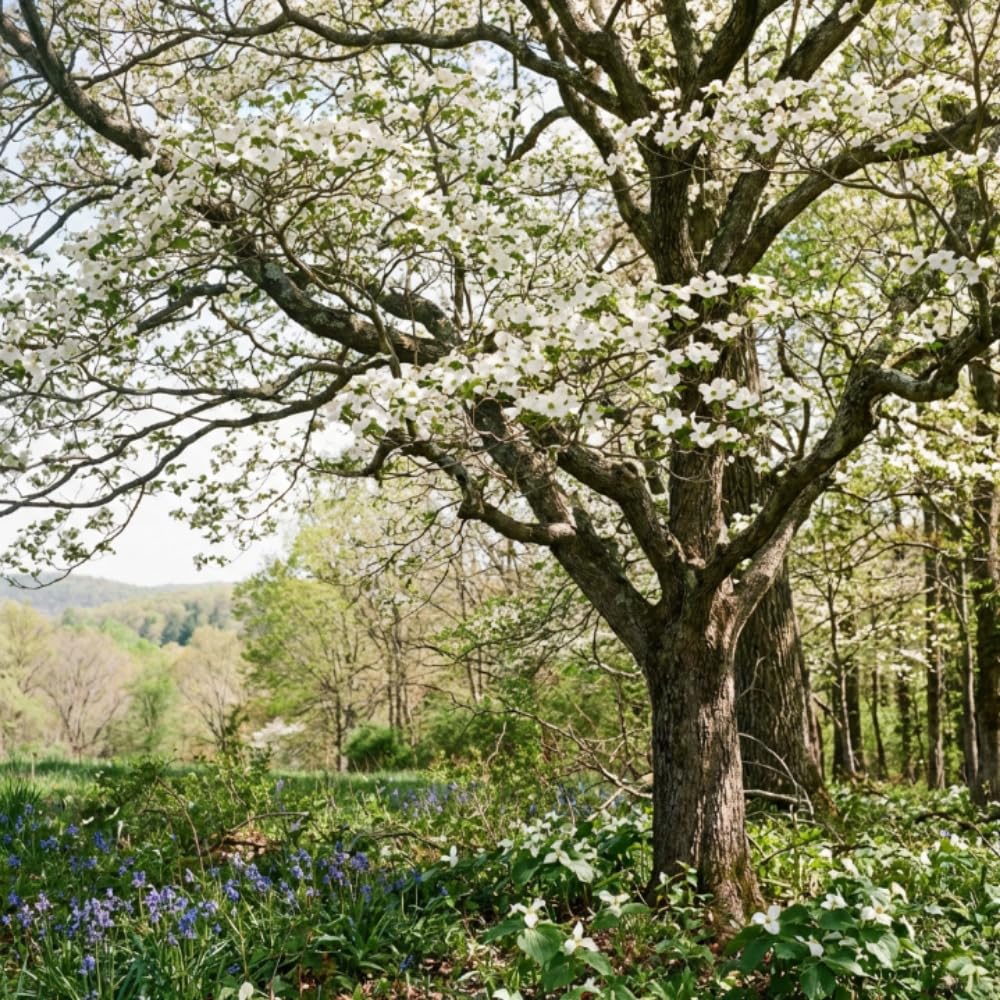 Dogwood Bare Root Plant, Flowering Dogwood Tree Live Plant, 12-18 Inches Tall, Spring Blooms, Flowering Ornamental Tree for Outdoor Garden