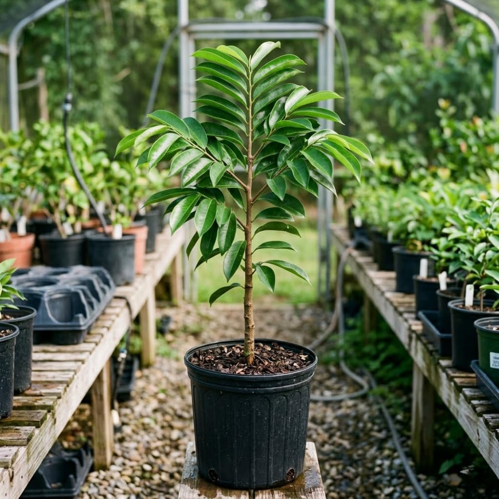 Soursop Plant Live, Guanabana Giant Soursop Tree Live Plant, 3 Feet Tall, Soft Pulp, Annona Guanabana Plant for Zones 10-11, No Ship to CA