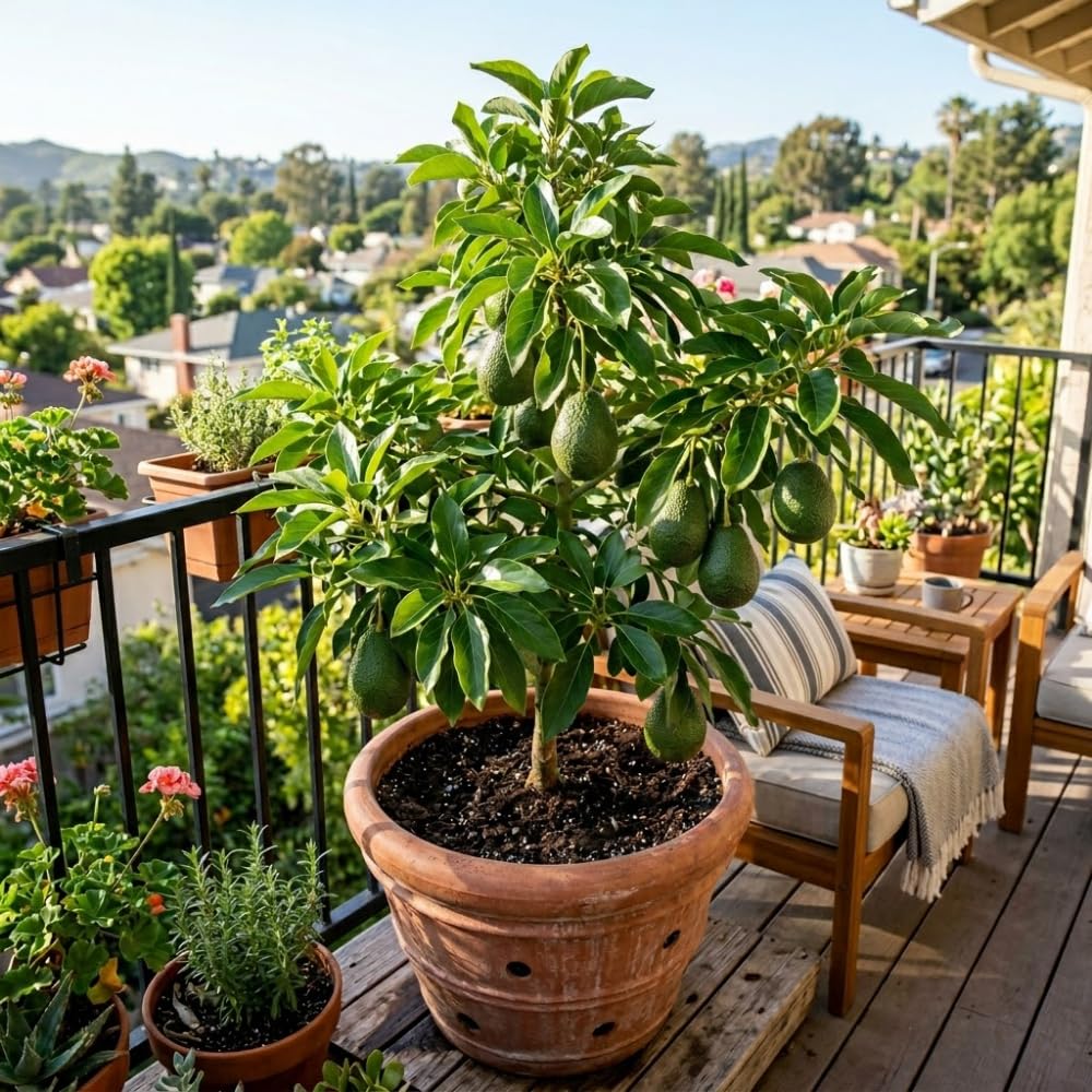 Large HASS Avocado Tree, Avocado Trees Live Plants, 2 Year Olds Avocado Tree, 3 Gallon Pot, 1-2 Feet Tall, Sweet Tropical Fruit for Planting, No Ship to CA