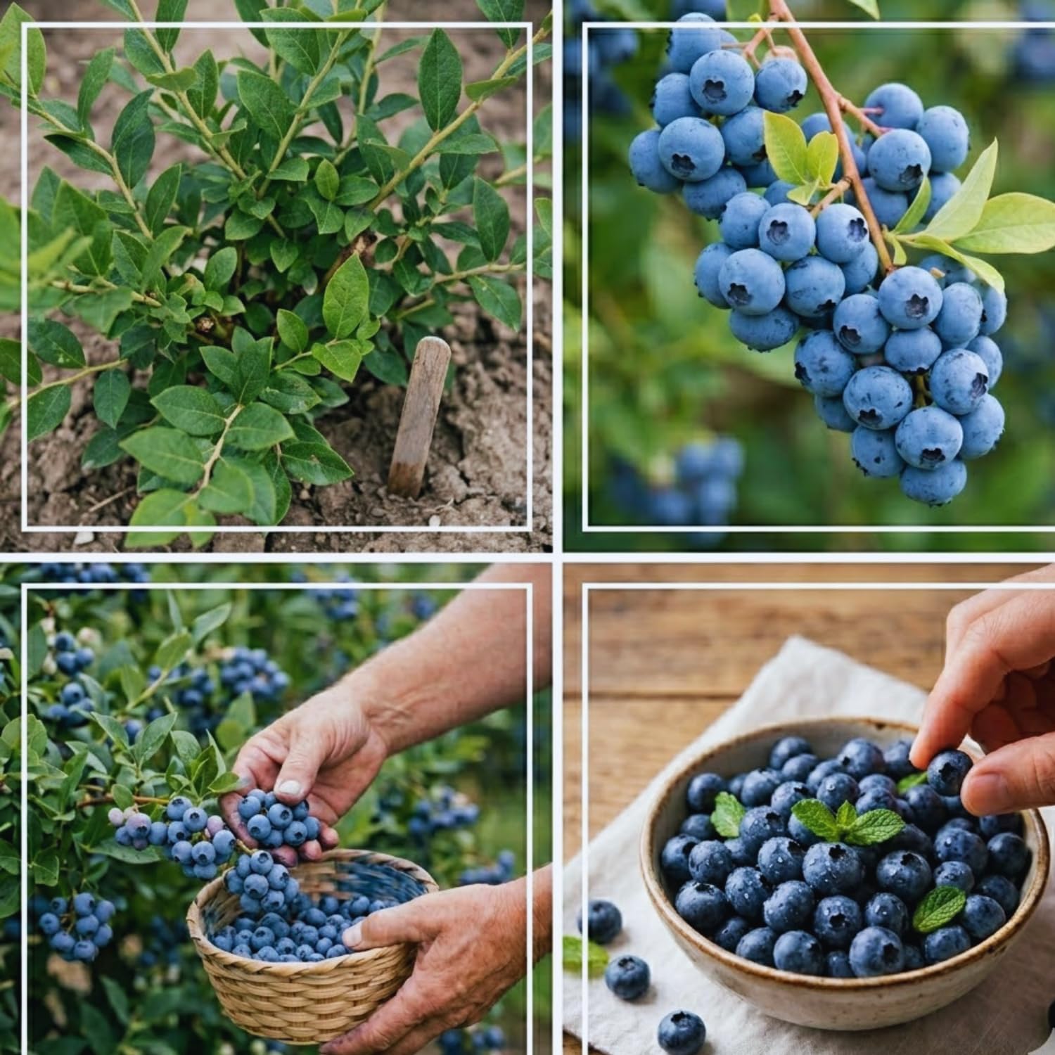 Sweet Blueberry Plant, Blueberry Bushes Live Plant, Fruit Bearing Bushes, 2 Gallon Pot, Outdoor Garden Plant, No Ship to CA