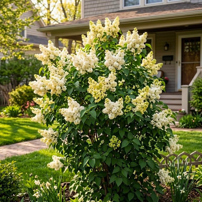 Yellow Lilac Live Plant, Fragrant Flowering Shrub, 6+" Tall