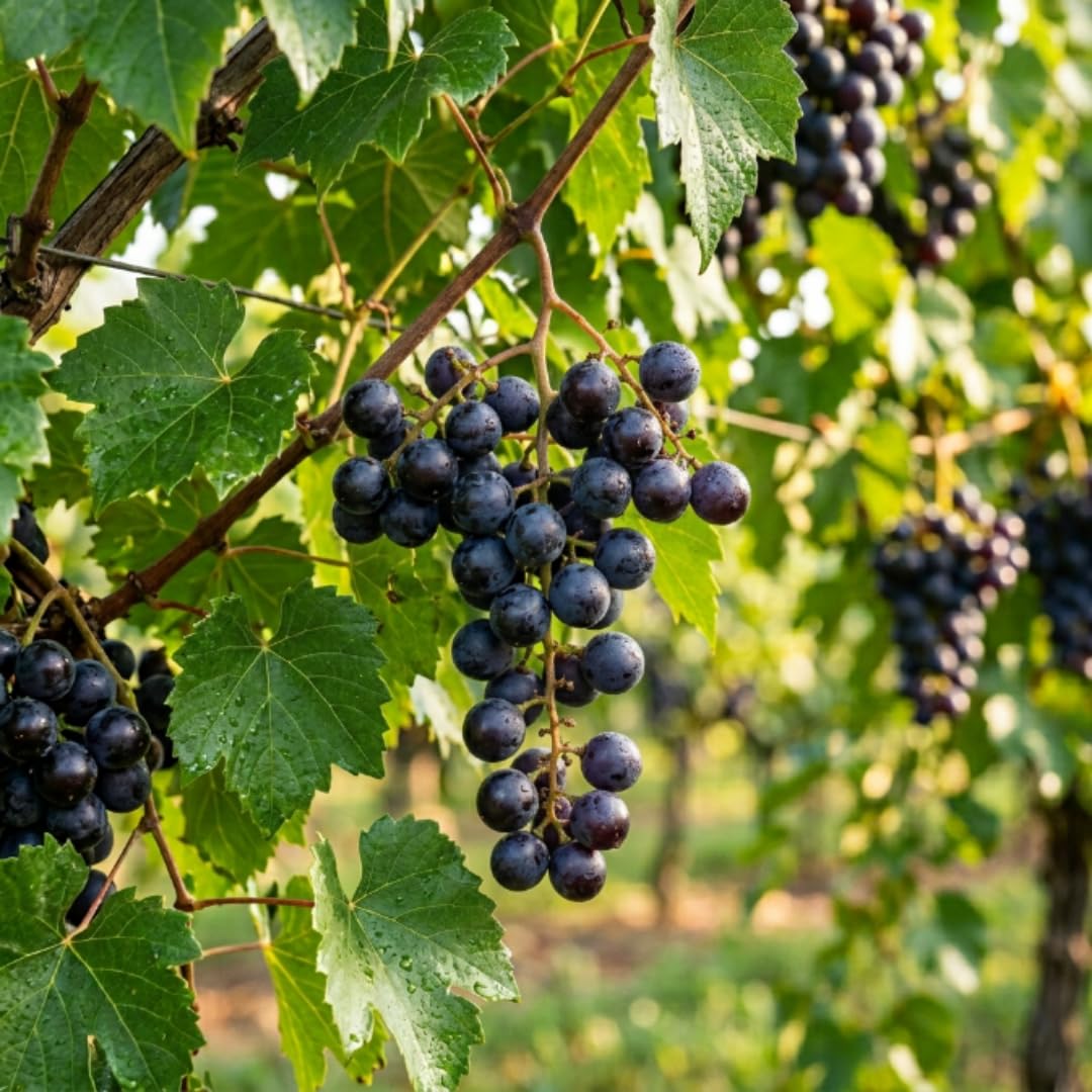 Muscadine Grape Vines Live Plant, 20–24 Inches Tall, Sweet Grapes, Hardy Fruit Vine for Trellis and Backyard Growing, No Ship to CA