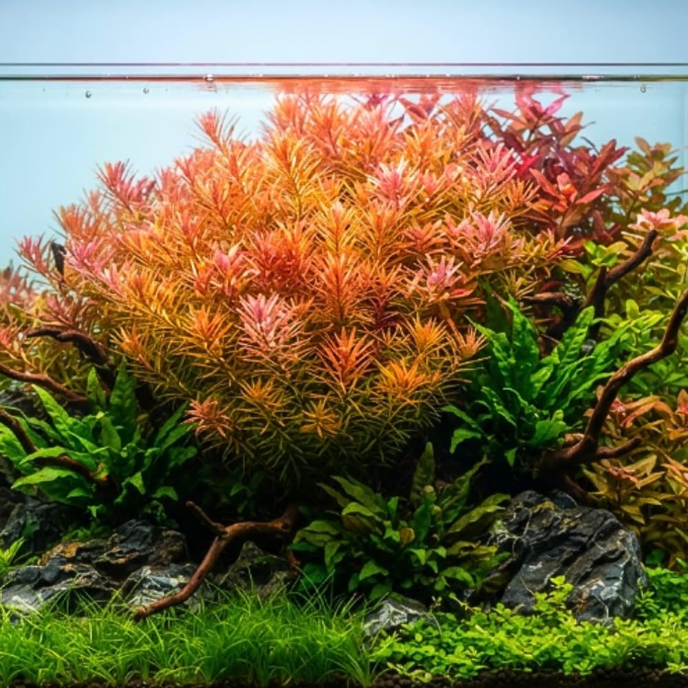 Orange Rotala Aquarium Plant, 1 Bundle Live Stem Plant