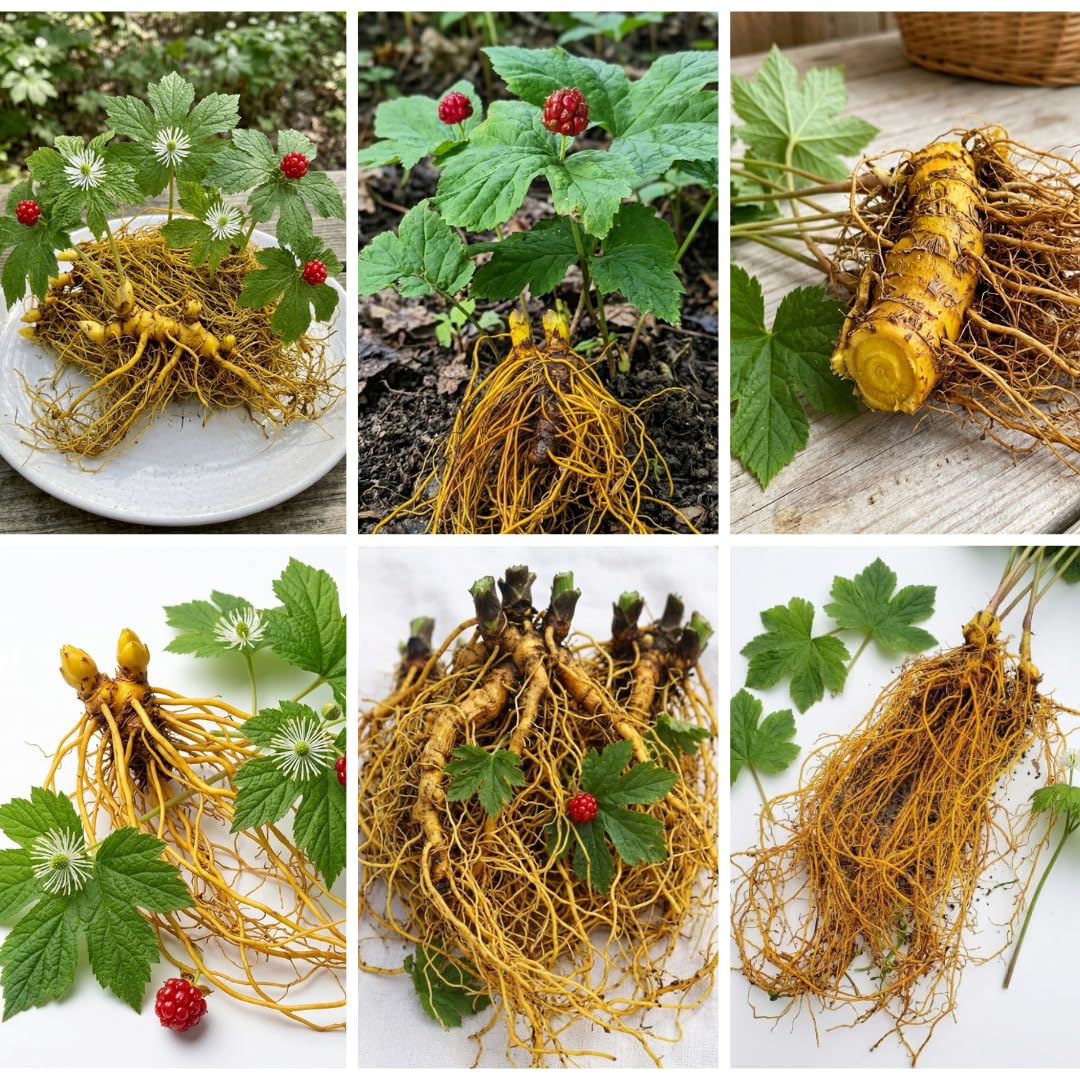10 Golden Seal Plant Bare Roots for Planting, 3 to 5 Inches Tall, Goldenseal Plants Live