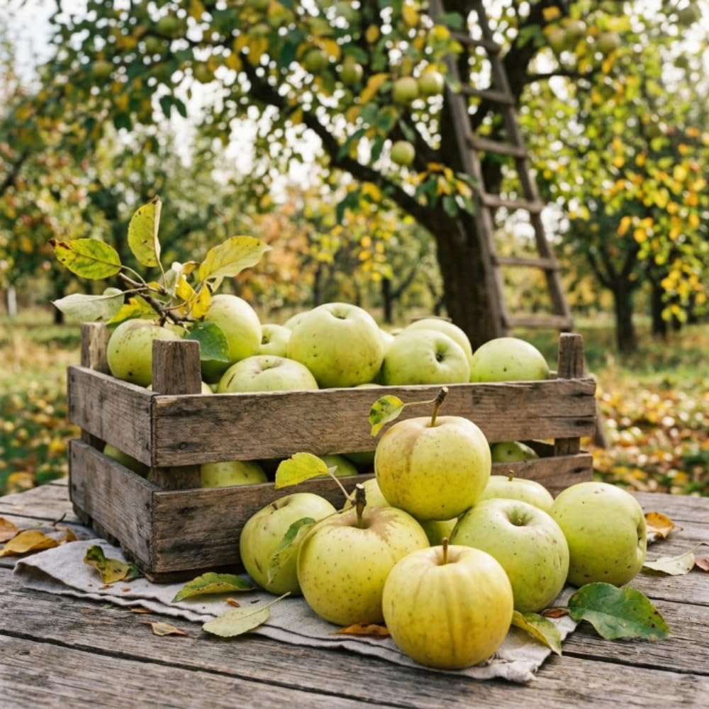 Live Green Yellow Apple Fruit Tree Plant, Well Rooted from 6-10 Inches Tall